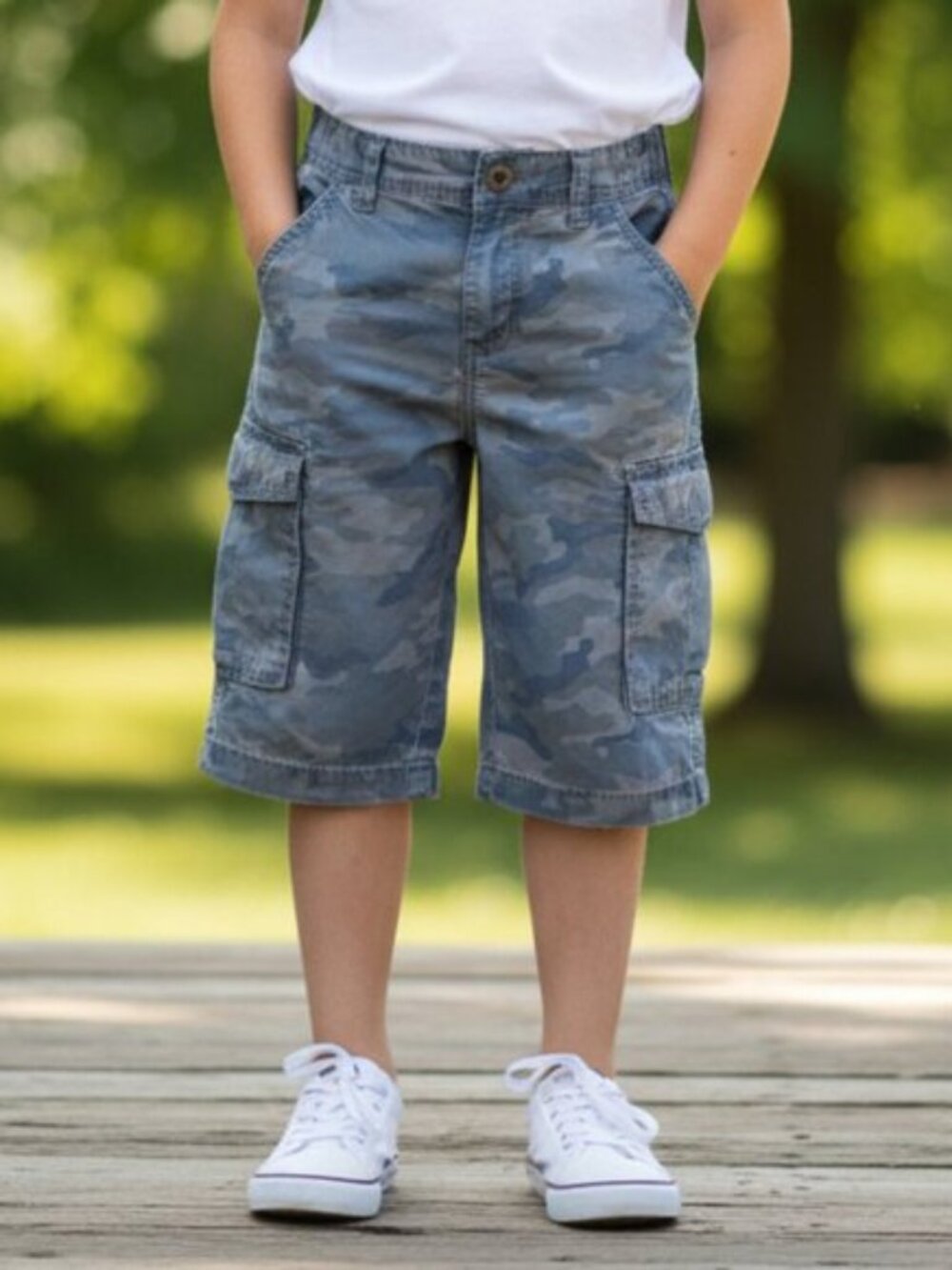 EPIC THREADS Camo Cargo Long Shorts Boys 8 Camoflauge Board Short NORDSTROM